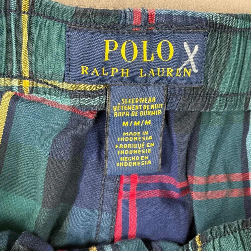 Polo Ralph Lauren Mens Plaid Pajama Pants Green Blue‎ Red Cotton Sleep XL P501RL